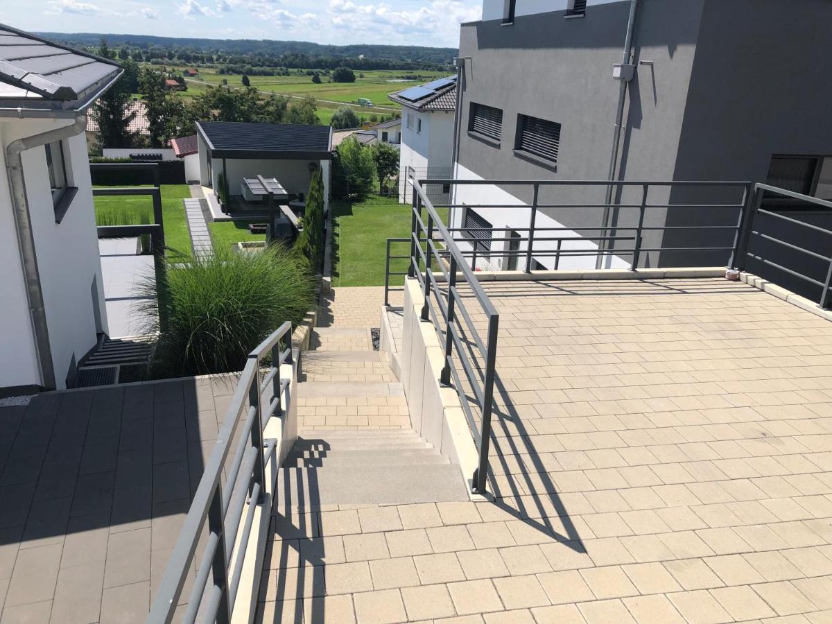 Moderne Ferienwohnung Mit Terrasse Und Garten Verwaltungsgemeinschaft Haldenwang Buitenkant foto